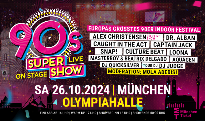 90s Super Show © München Ticket GmbH